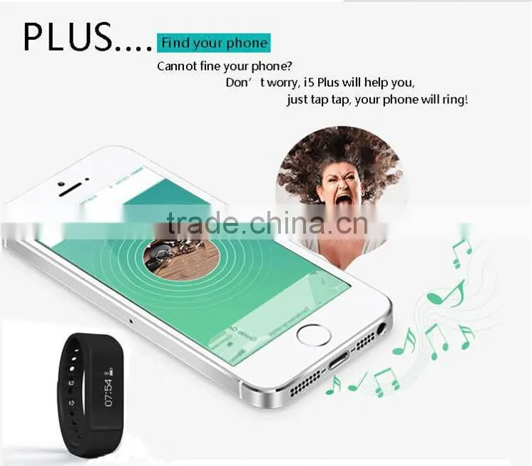 Original i5 plus smart bracelet ip65 waterproof watches 0.91" oled smartband bluetooth 4.0