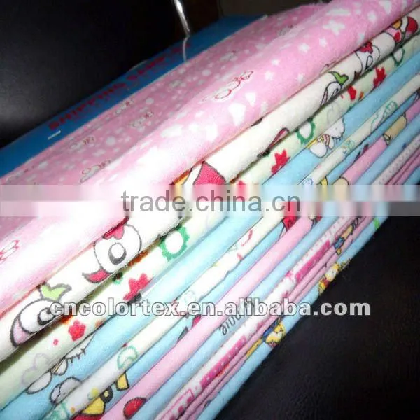 Solid Printed Flannel Fabric 100% Cotton Baby Flannel