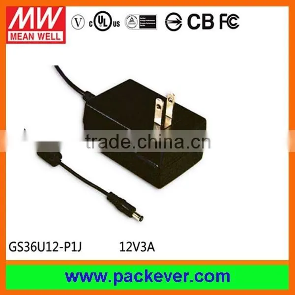 UL CUL Meanwell power adaptor GS12U GS12 12W