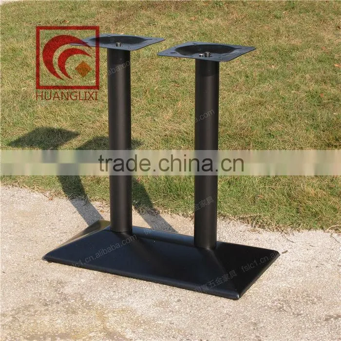 Factory direct special, wrought iron metal table legs, double-column steel table frame