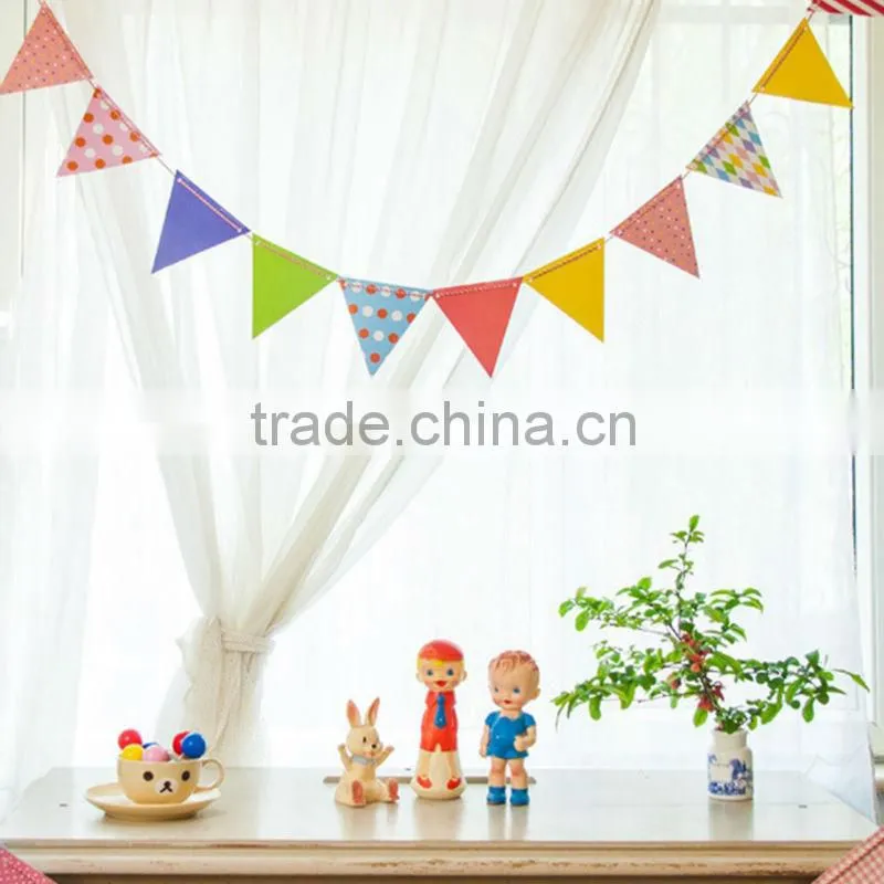 custom printing triangle flag bunting design