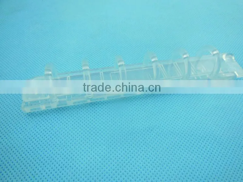 plastic clips/paper ring binder pull open/Pu notebook ring mechanism for book file folder machanism