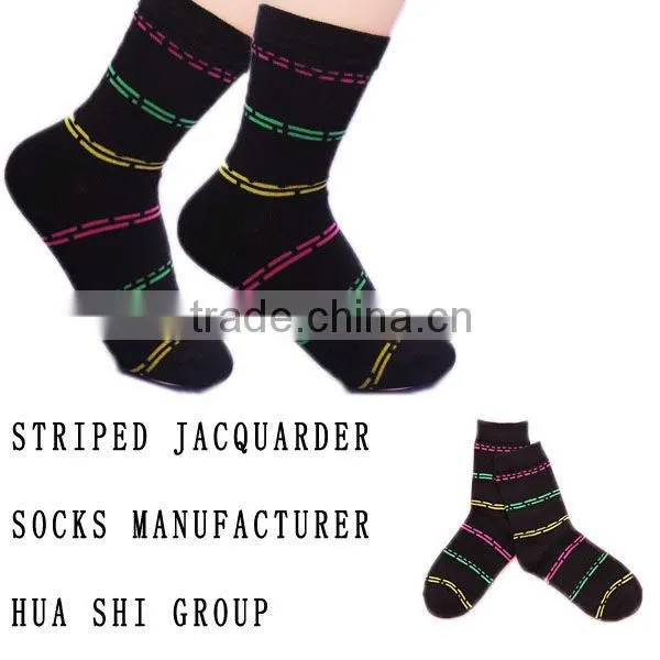girls striped cotton socks gilrs socks manufacturer