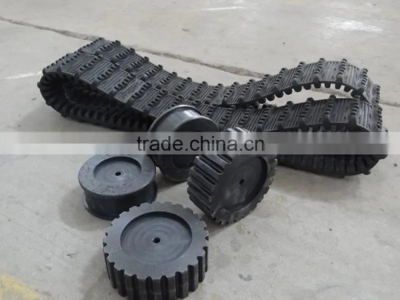 Produce and customize robot rubber tracks and wheels