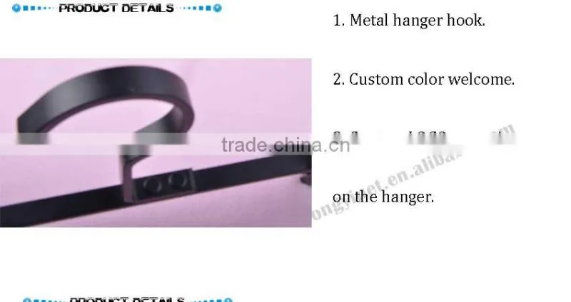 metal trousers big clip hangers with hook