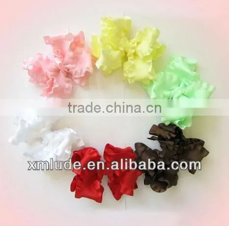 satin double ruffle ribbon/satin double ruffle ribbon supplier