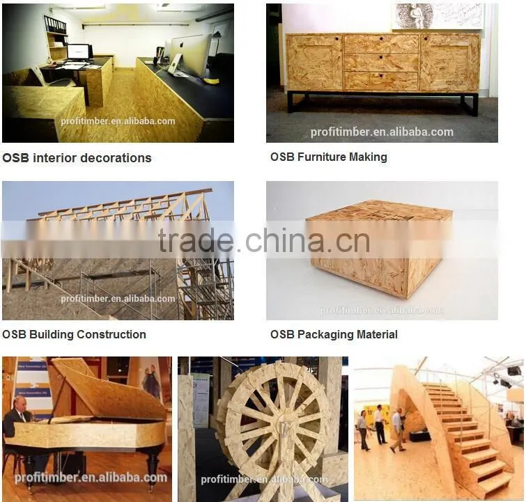 Raw Cheap Furniture Grade OSB1 OSB2 OSB3 OSB4