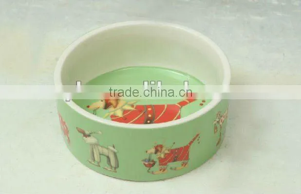 Popular Ceramic Pet Bowl Custom Design Allowed