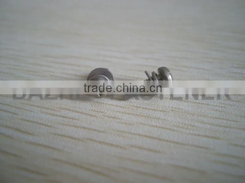 pan head PH machine screw with spring washer and flat washer SS