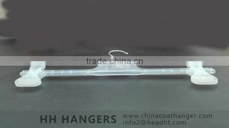 High quality plastic transparent trousers hanger
