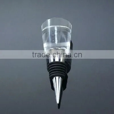 3d crystal wine stopper