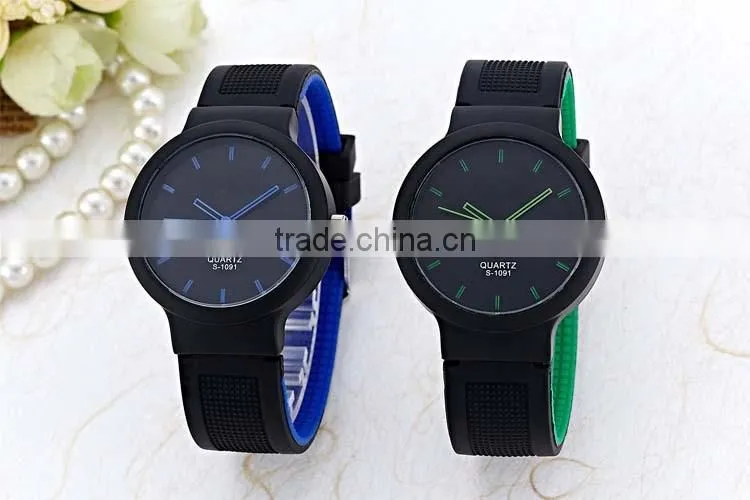 Classic Silicone Rubber Sports Wrist Watch Unisex Candy Colors Factory Price