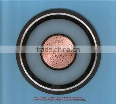 Single core power cable, copper or aluminium conductor, XLPE insulated amoured cable/N2XCY, NA2XCY cable