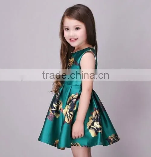 2016 fashionable vintage flower girl dresses new designs cheap baby flower dresses for girl of 5 years old