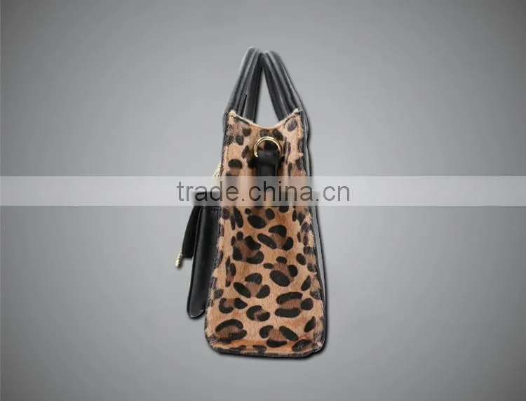 2015 best selling Leopard style lady handbag