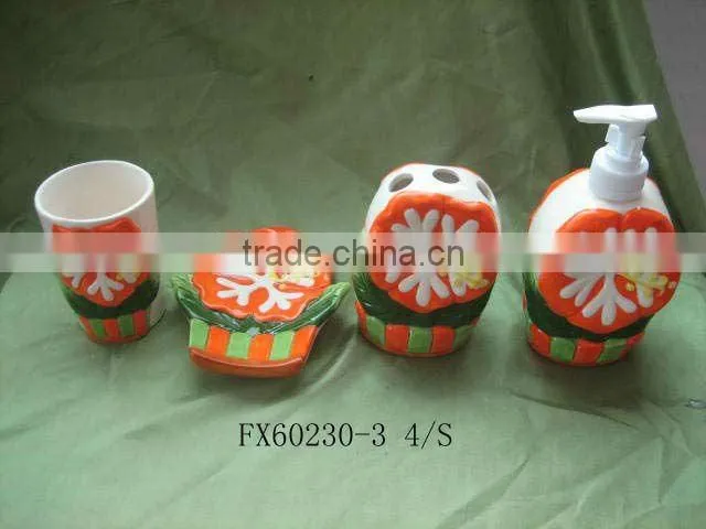 4Pcs Ceramic bathroom accessories set