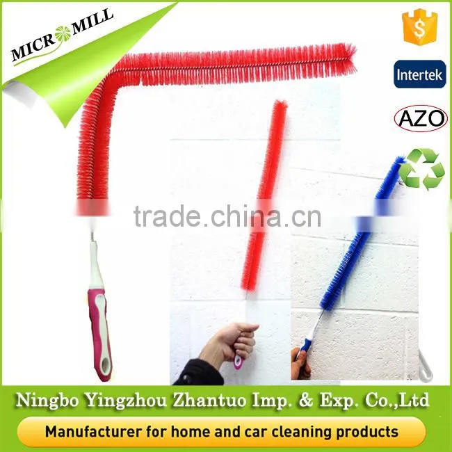 Mini removal dust brush for sliding door, soft wooden door brush