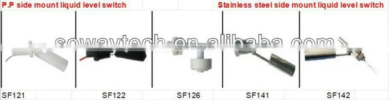 Vertical liquid float switch