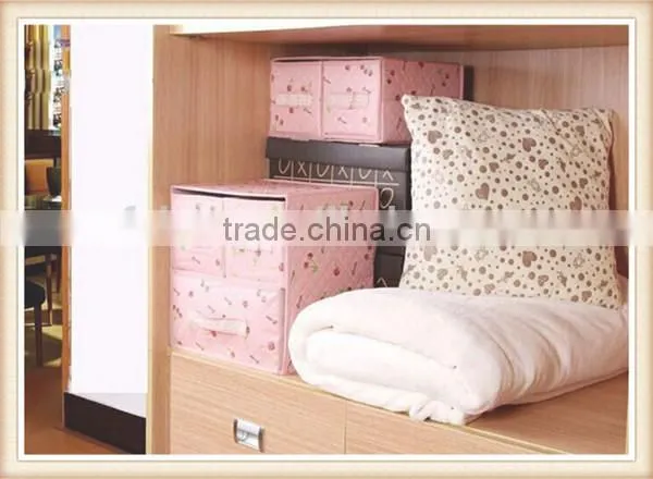 Sweet non woven foldable closet drawer storage box