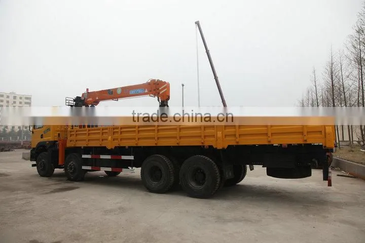 10 ton at 2.5m, truck mounted crane, SQ10S4, best Telescoping Boom Truck Mounted Crane 10 ton.
