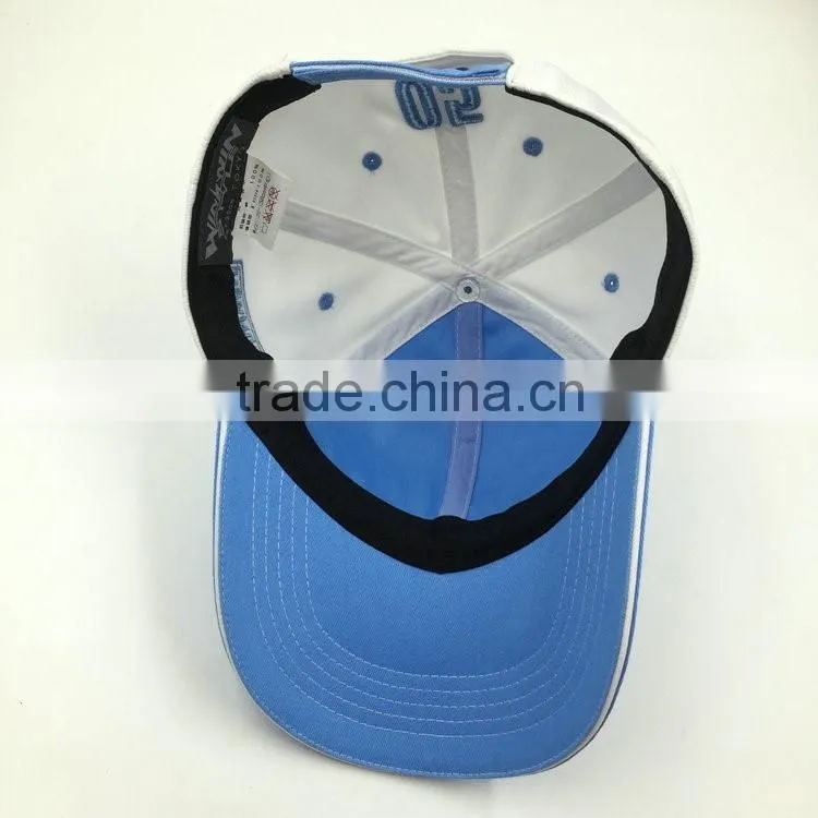 Outdoor adjustable magic tape golf caps sandwiched bill for sale