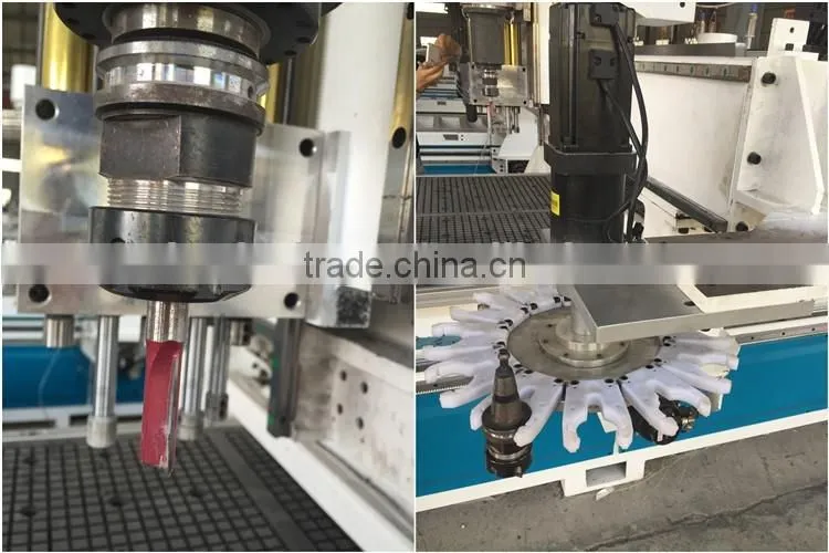 Philicam Cheap price automatic 3d wood nesting carving cnc routing milling machine for wooden
