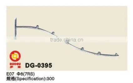China foshan Diameter-19 pipe Length-300 5-Bead Bend clothes display rack factory