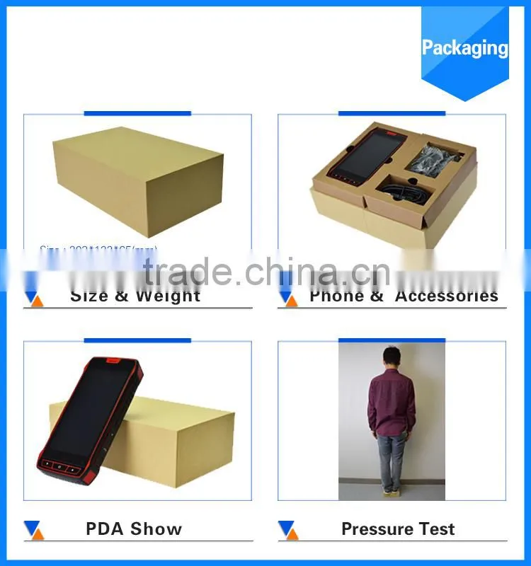Android Handheld PDA Bar code Scanner with Display 4G LTE voice call function WIFI Bluetooth GPS