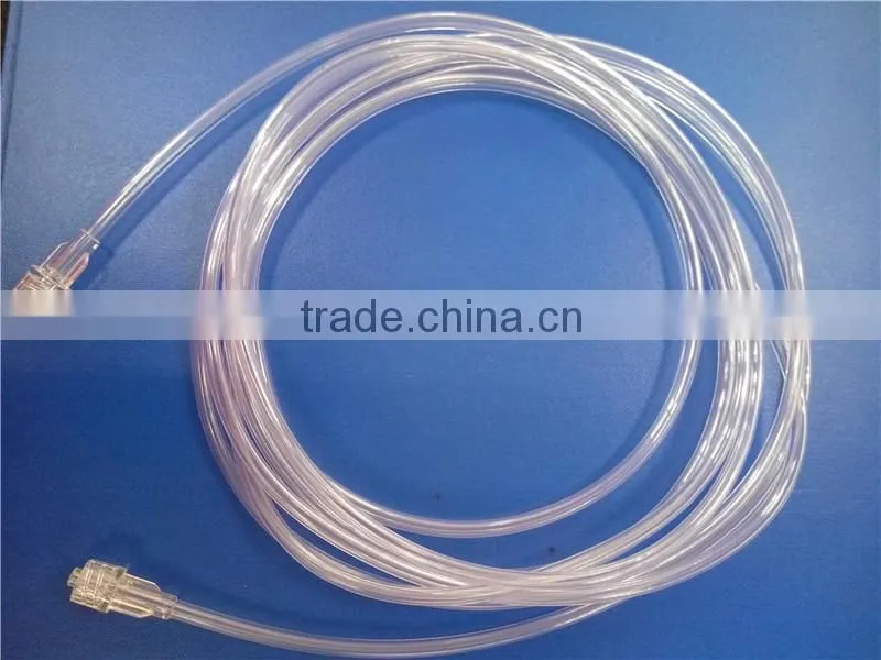 Higher pressure plastic medical extension braid tube