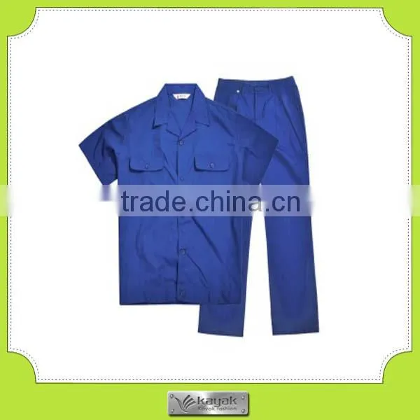 2014 latest design 230gsm 35%cotton contrast color unisex workwear