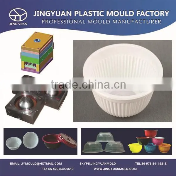 2014 china OEM high quality Disposable Thin wall Transparent Soup Bowl Mould / plastic injection Round Soup Bowl Mold supplier