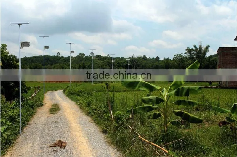 shenzhen mindtech automatic time-controlled solar street light pole IP65 certificated CE&RoHS MRD 807