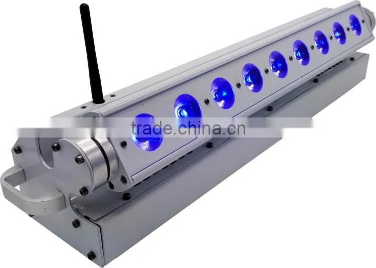On Alibaba Sale Pixel Linear Backdrop Rechargeable DMX Wireless Battery Powered 5in1 RGBWA 9*15w LED Wall Washing Light
