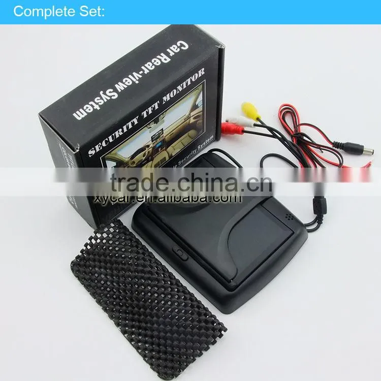 4.3 inch car foldable lcd monitor, security car lcd monitor ,car monitor XY-2046