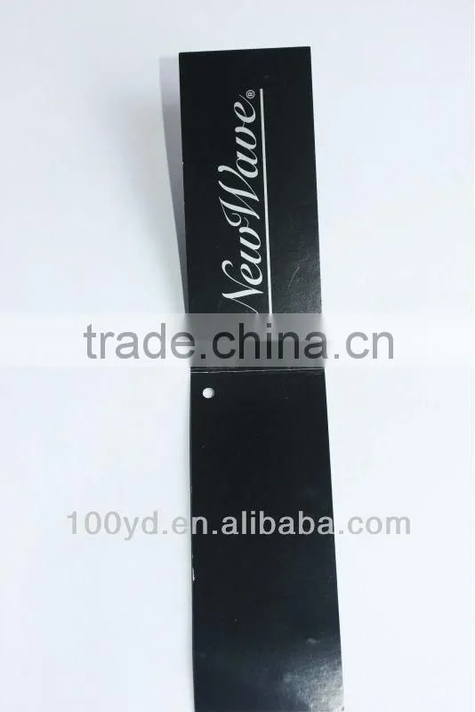 2014 Custom Black Garment Hang Paper Tag