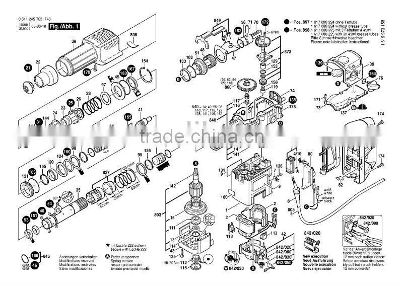 High precision BOSCH 11DE power tool spare parts spare parts & electric power tools-HANDLE