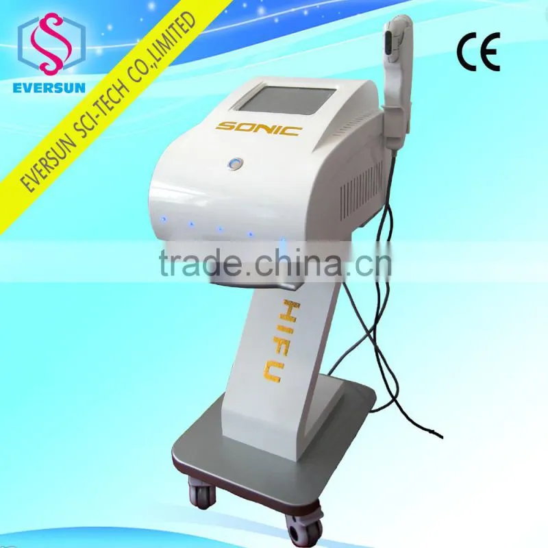 Portable High intensed Focused HIFU Ultrasonic anti-aging beauty machine USA quality HIFU slim last longer HIFU free side effect