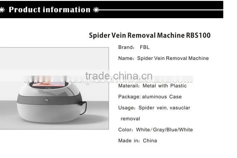 RBS vascular removal spider vein treatment spider vein removal beauty machine--RBS100 PROMOTION PRICE
