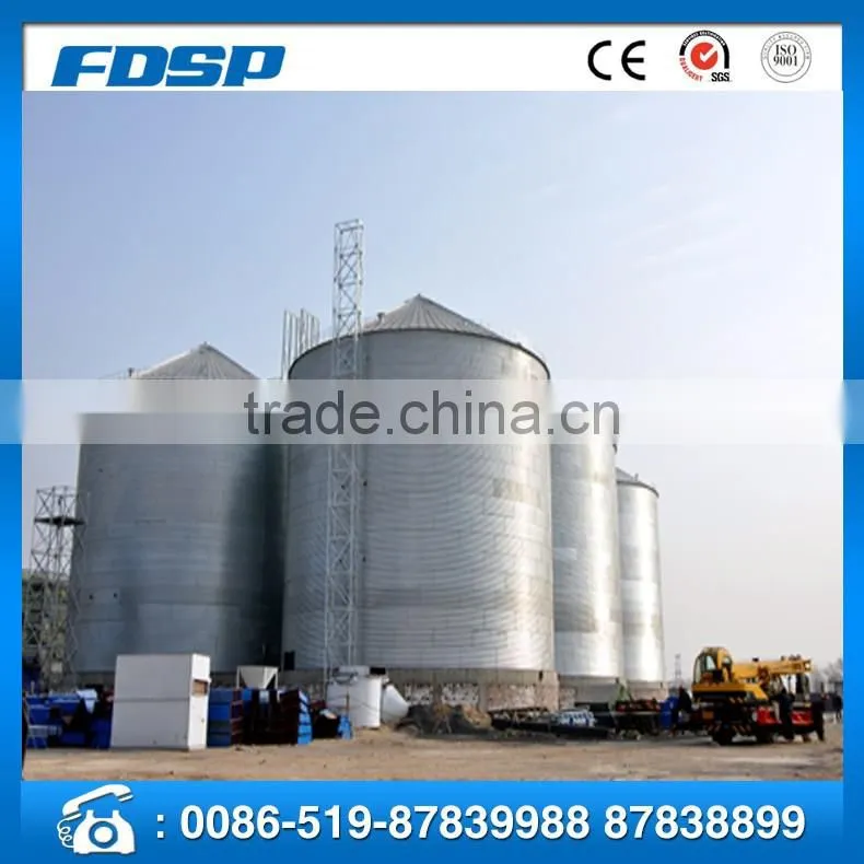 FDSP designing Galvanized Steel Grain Storage Silo rice husk silo