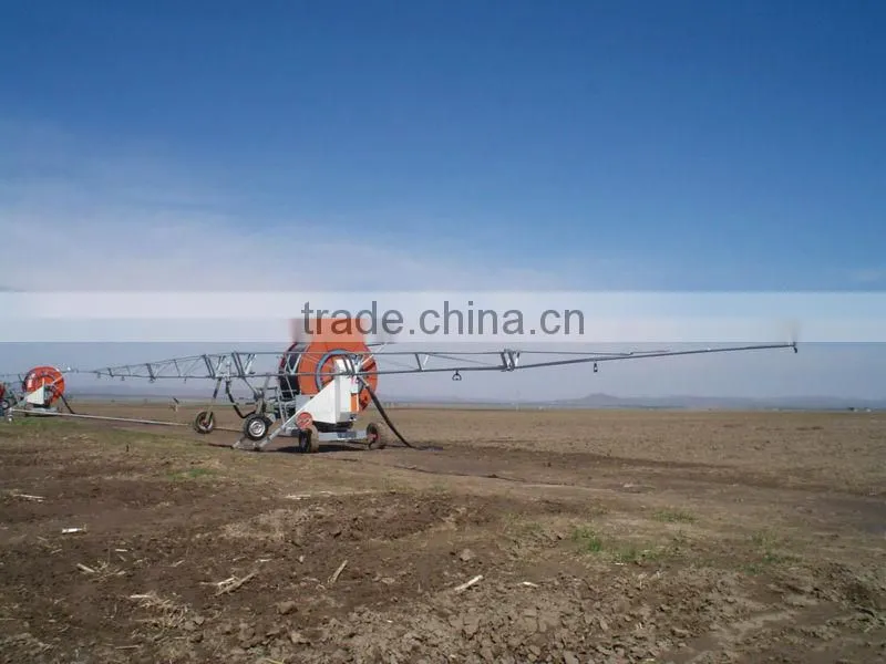 Hose reel irrigator for farmland