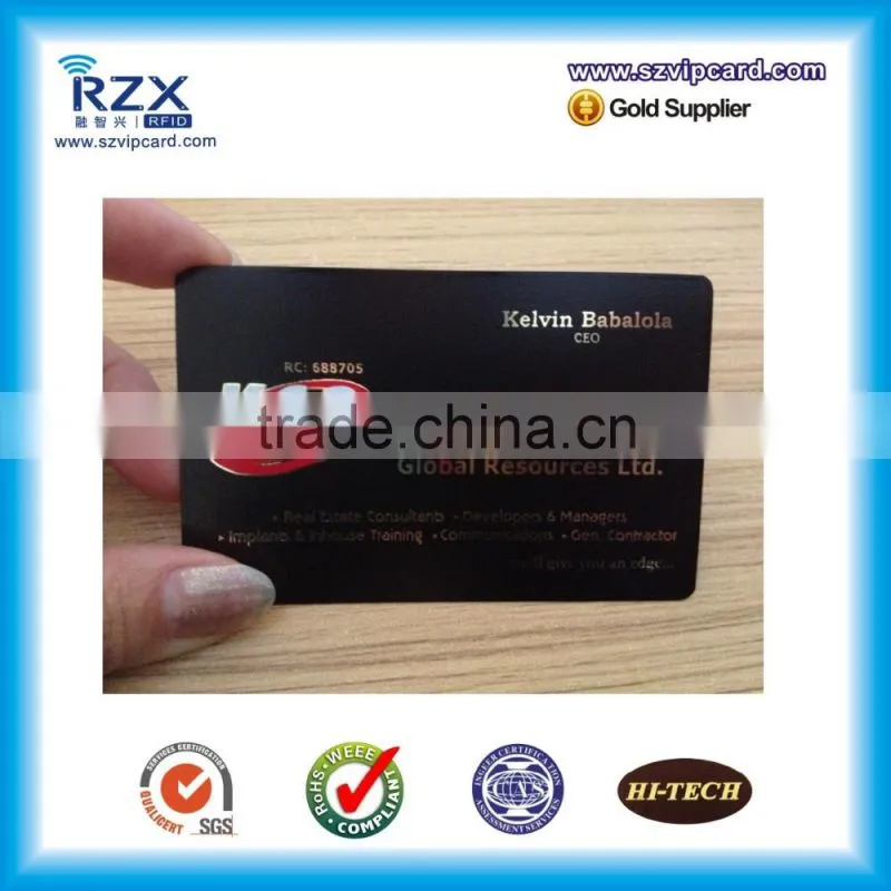 Stainless steal heavy style metal business card