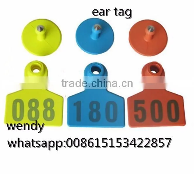 single ear tag with plastic pin TPU animal ear tag for cattle