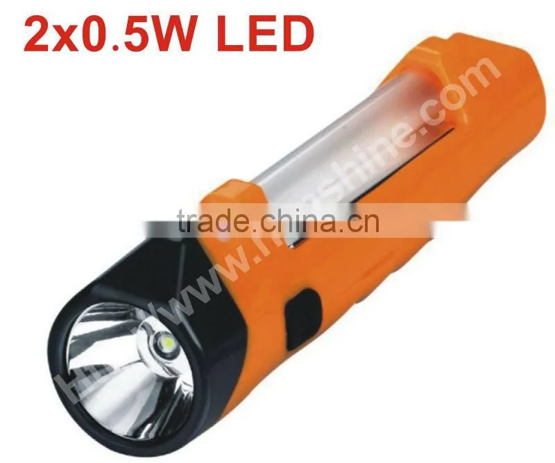 orange portable pressure led lamp light sensor of 2*0.5w led emergency