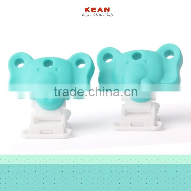 Multi-color Soft Silicone Baby Pacifier Chain Clamp