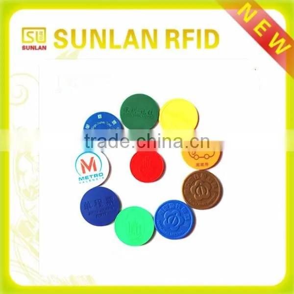 customized size passive durable 125khz TK 4100/Em4200/4305 rfid tag token for metro(professional maunfacuturer)