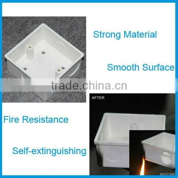 CE Certificates Fireproof Three Gangs Electrical PVC Boxes
