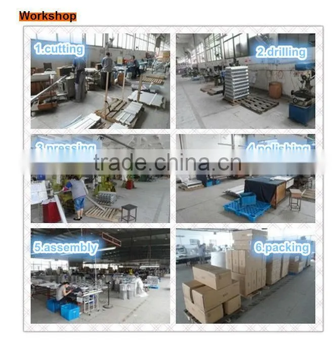 Clear anodised 6063 aluminum ladder rungs extrusion profile