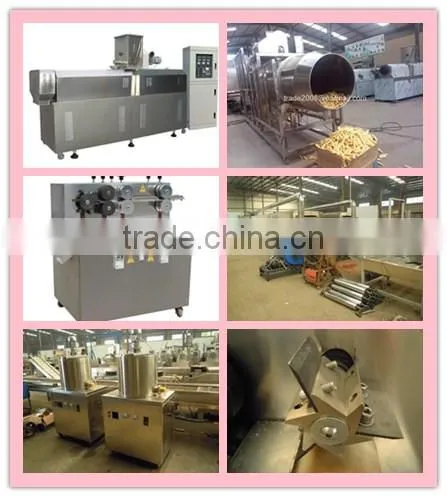 automatic double-screw snack food making machine,skype:li.sara9