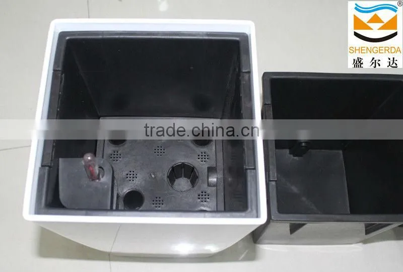 glossy surface flowerpot,2013 cheap square flowerpot,new type biodegradable flower pot