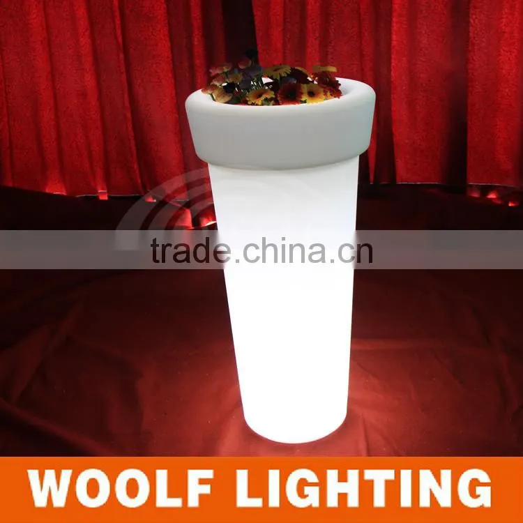 Outdoor Garen Solar Powered Waterproof LED Lighting Flower Pot